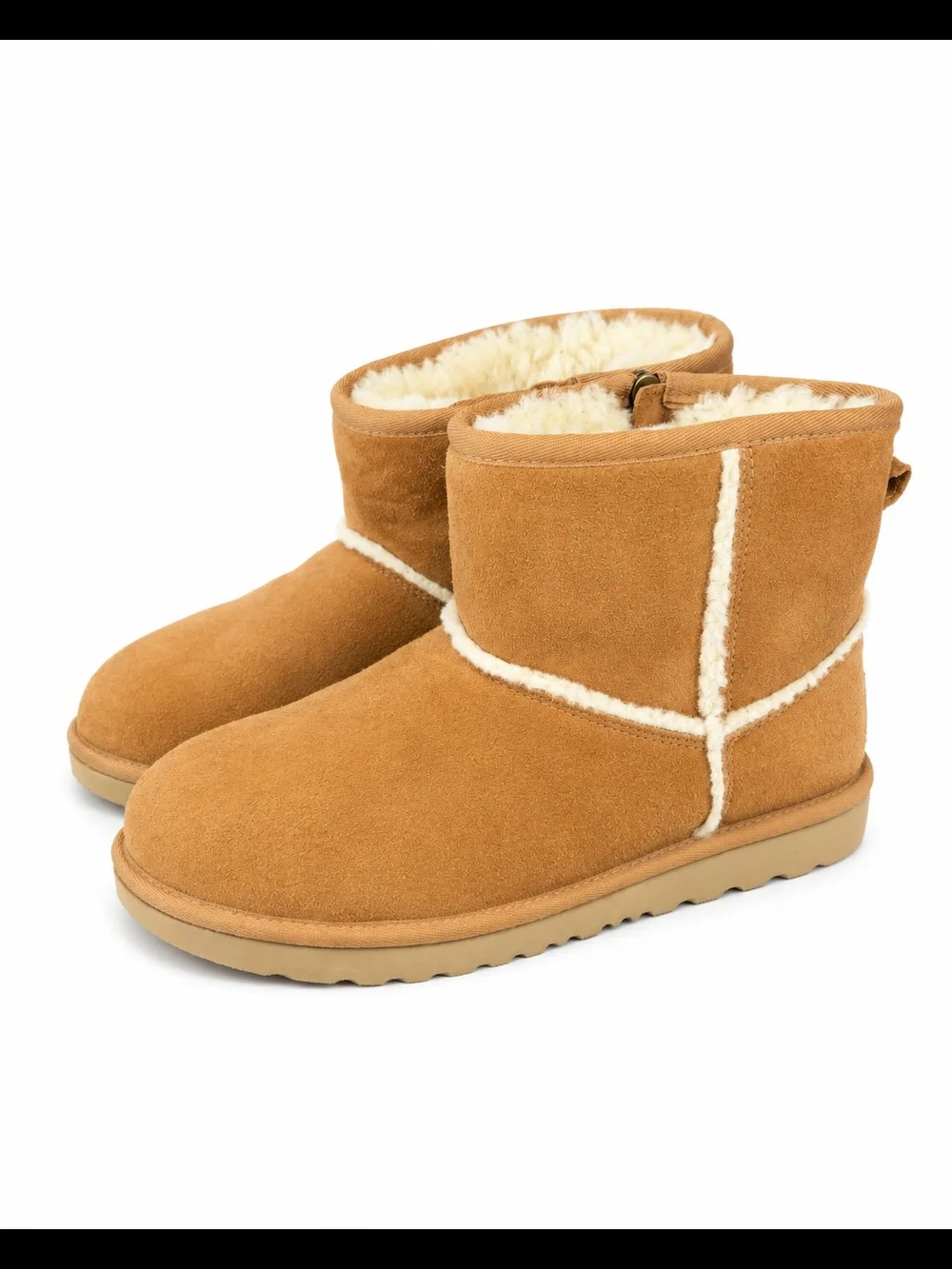 UGG Short Shearling-Lined Boots - Chestnut